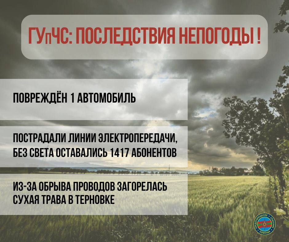 ГУпЧС: последствия непогоды