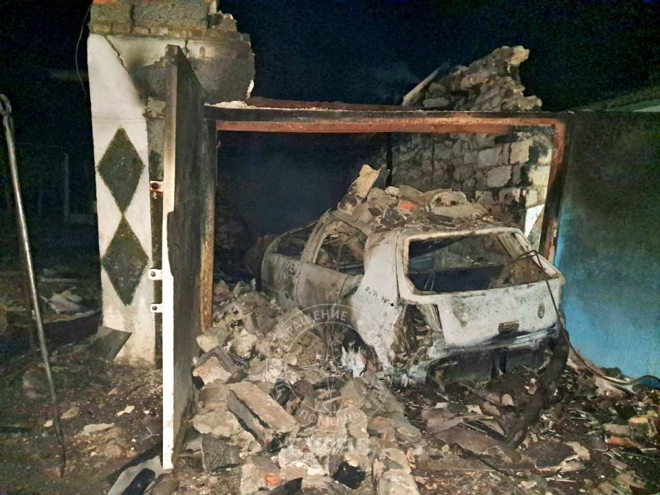 В селе Колосово Григориопольского района ночью сгорели гараж и автомобиль