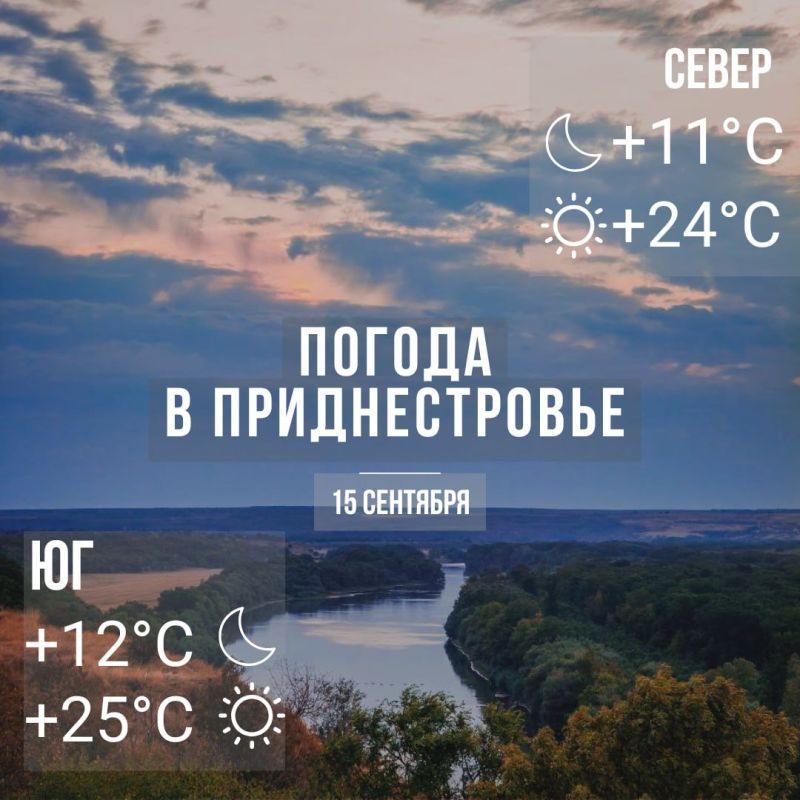 Днём – до +25°С. Без существенных осадков