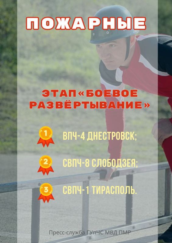 По итогам первого дня в общекомандном зачёте у пожарных лидирует команда из Тирасполя По итогам первого дня в общекомандном зачёте у пожарных лидирует команда из Тирасполя