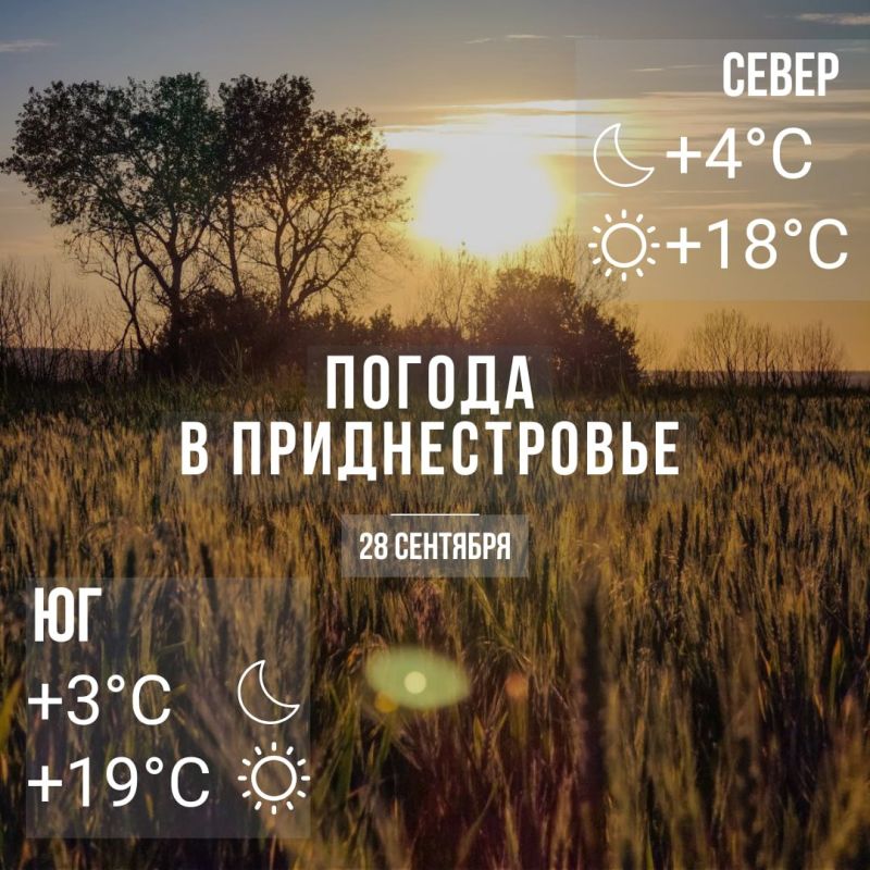 Днём – до +19°С. Без осадков