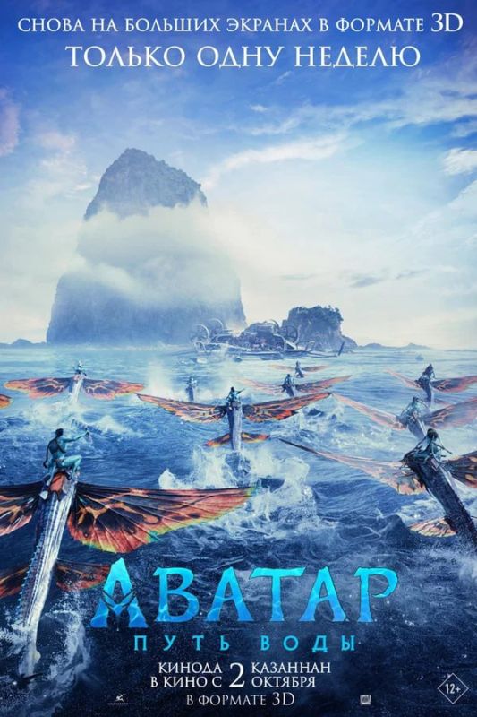 Кинопремьеры этой недели. Аватар: Путь воды 3D 12+