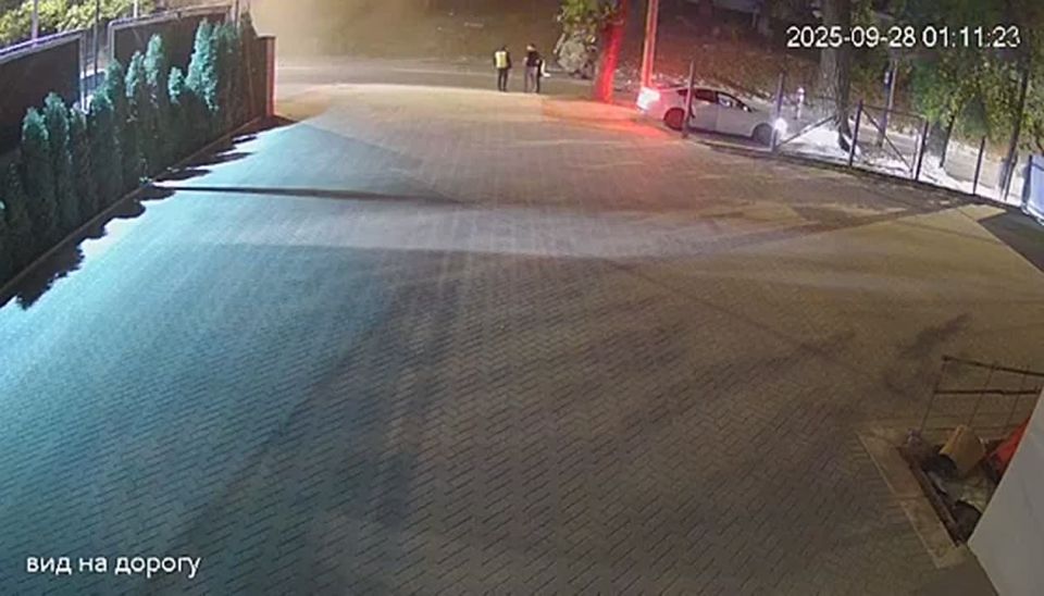 Появилось видео аварии, произошедшей в ночь перед выборами на Мунчешстском шоссе