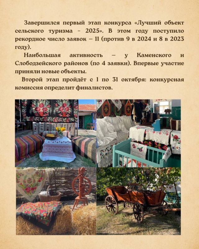 Рекорд на конкурсе «Лучший объект сельского туризма – 2025» Рекорд на конкурсе «Лучший объект сельского туризма – 2025»