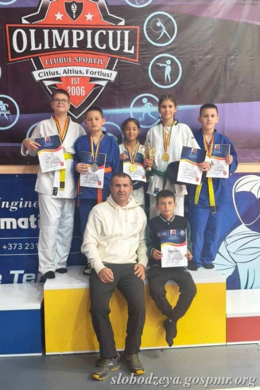 Пять медалей у юных дзюдоистов из Приднестровья на международном турнире в Бельцах