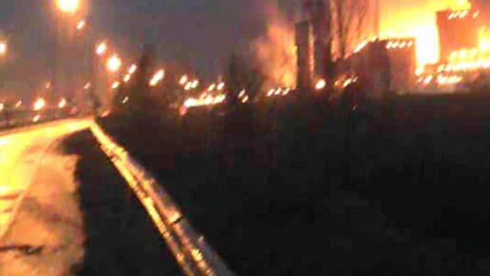 Ночью под атакой была одна из украинских ТЭС