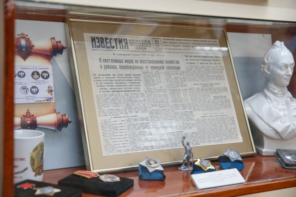 Президент Вадим Красносельский посетил экспозицию, посвященную основателю Тирасполя Александру Суворову Президент Вадим Красносельский посетил экспозицию, посвященную основателю Тирасполя Александру Суворову