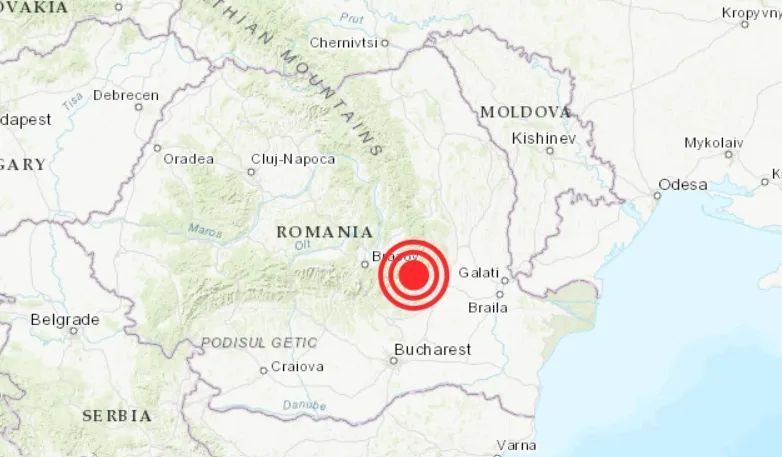 Землетрясение магнитудой 3,4 балла произошло ночью в румынском районе Вранча