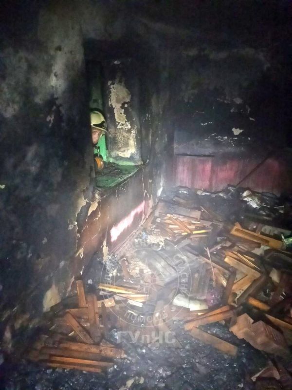 Возгорание в бендерской заброшке Возгорание в бендерской заброшке