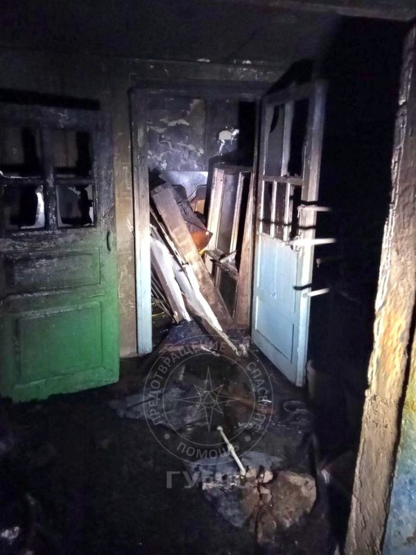 Возгорание в бендерской заброшке