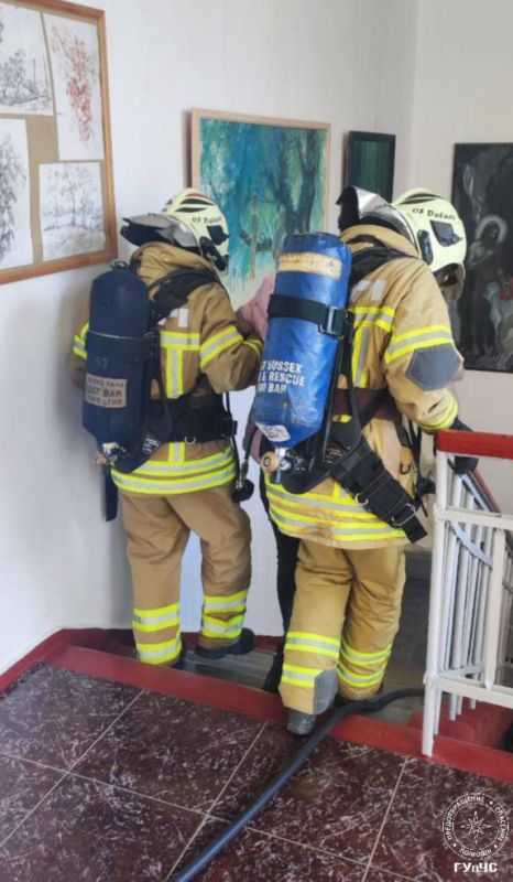 Учения пожарных в Бендерах Учения пожарных в Бендерах