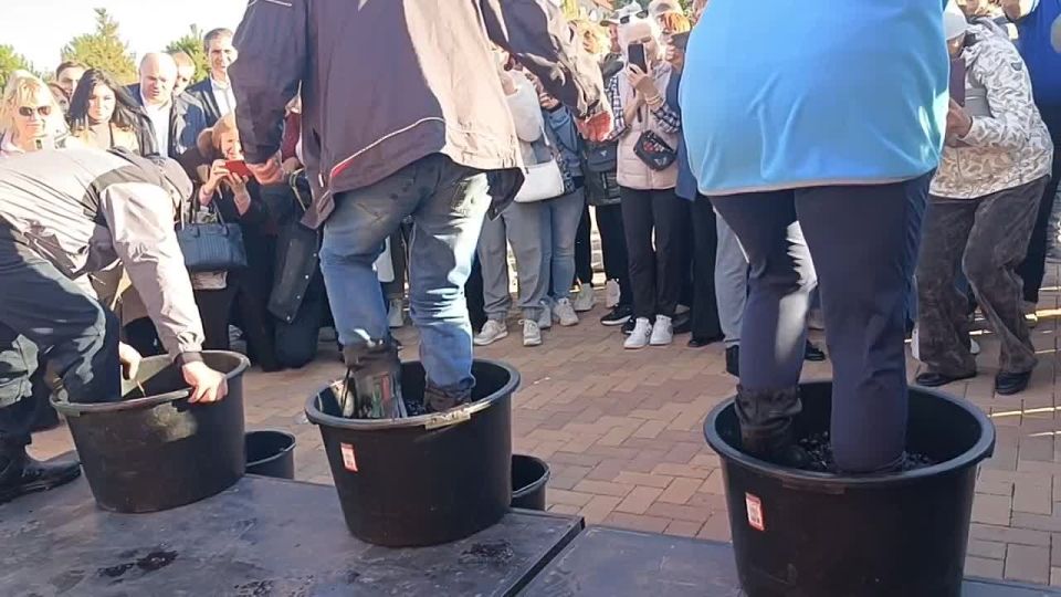 А вот и процесс виноделия от Бендерских "Челентано"!