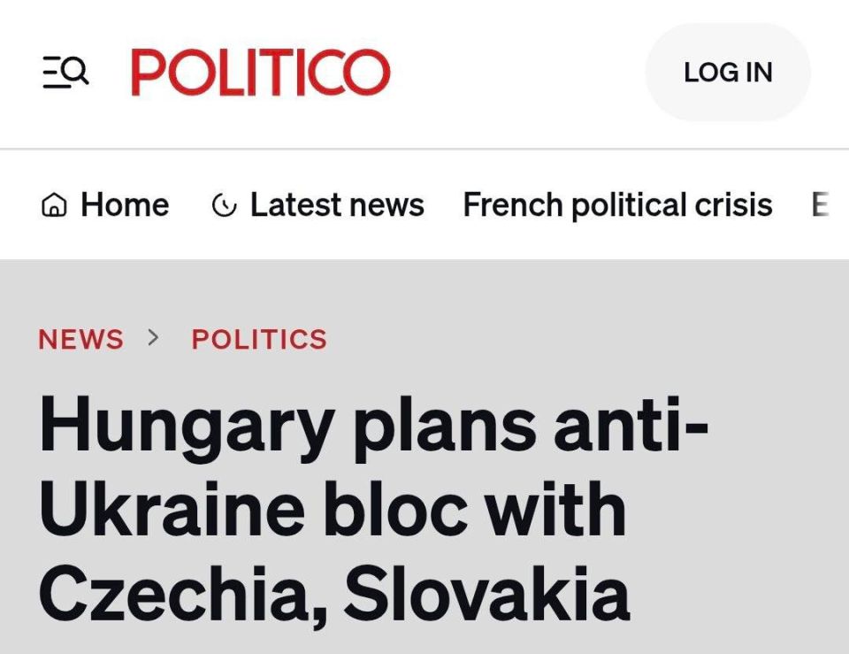 Венгрия хочет объединиться с Чехией и Словакией, чтобы сформировать в ЕС антиукраинский альянс, — Politico