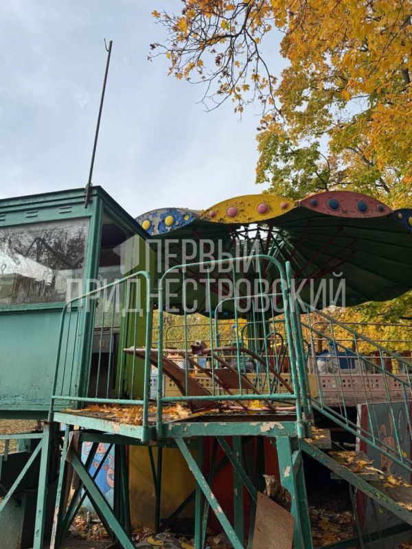 Сломанная карусель, калитка и крыша беседки — последствия «прогулки» подростков в парке «Победа» Сломанная карусель, калитка и крыша беседки — последствия «прогулки» подростков в парке «Победа»