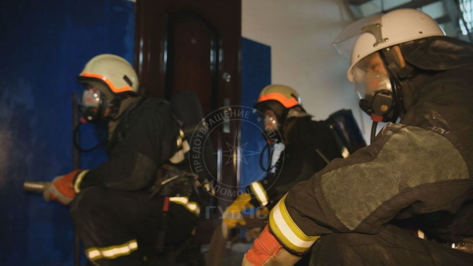 В Слободзее потушили условное возгорание в девятиэтажном доме