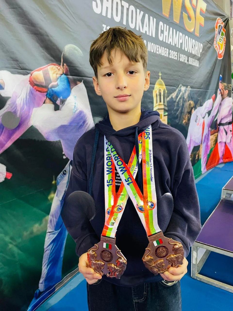 Рыбницкий каратист взял две бронзовые медали на Чемпионате мира в Болгарии