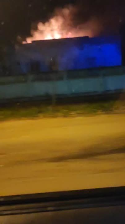 В Дубоссарах произошёл пожар на складе