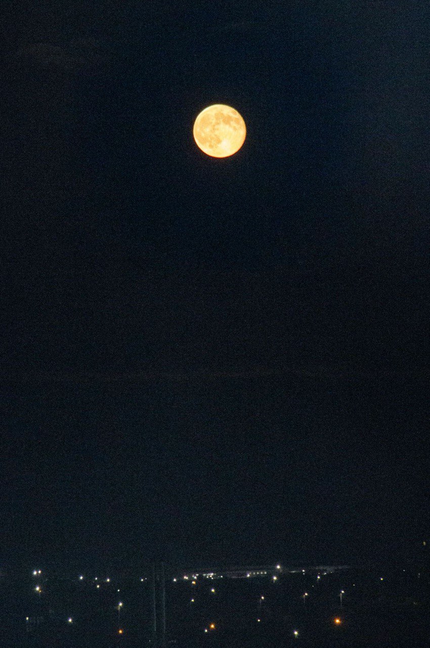 Приднестровцы фотографируют бобровую луну