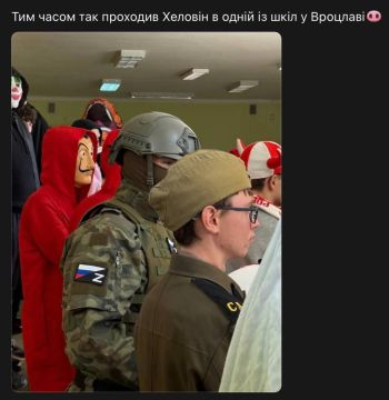 Польша г. Вроцлав, парень пришел на Хеллоуин в костюме военнослужащего ВС РФ, с мест сообщают что обделались все