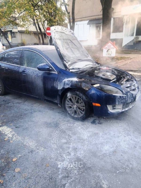 Бендерские огнеборцы потушили «Мазду»