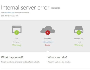Из-за глобального сбоя интернета в Приднестровье не работает сайт Правительства и Маклер