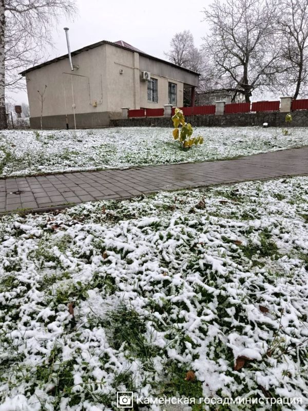 На самом севере Приднестровья, в Каменке, тоже запорошило На самом севере Приднестровья, в Каменке, тоже запорошило