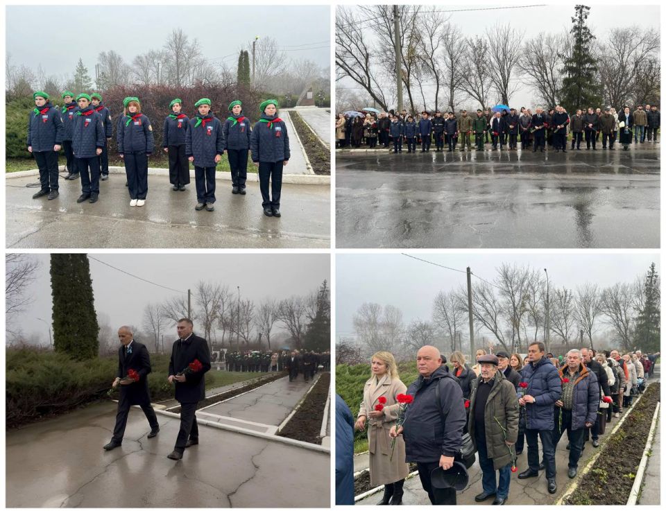 Рыбничане возложили цветы к памятному знаку генерал-майору Константину Николаевичу Цветкову, под командованием которого 41-я стрелковая гвардейская дивизия освободила город 30 марта 1944 года