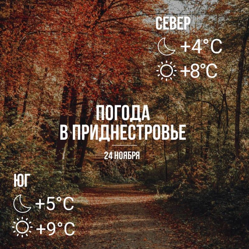 Днём – до +9°С, без существенных осадков