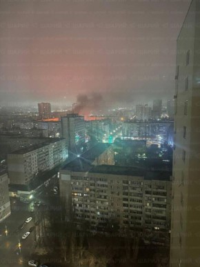 Ещё кадры из Саратова. Атака БПЛА продолжается