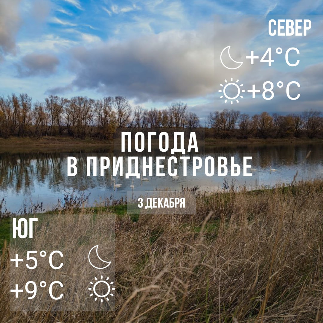 Днём – до +9°С, без существенных осадков