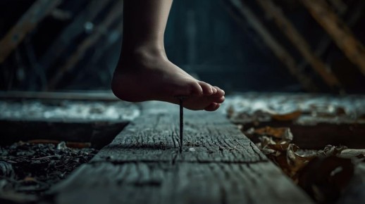 СПАСАТЕЛИ ПОМОГЛИ РЕБЕНКУ. Вчера в столице несовершеннолетняя девочка на чердаке наступила на гвоздь