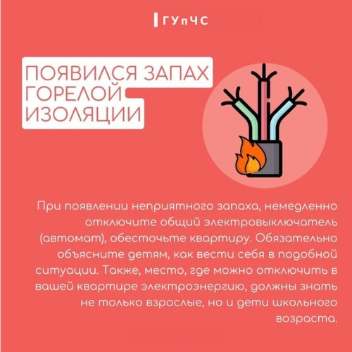 Памятка: Бытовое возгорание Памятка: Бытовое возгорание