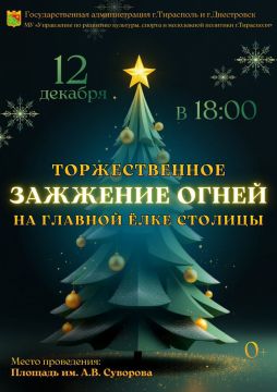 Приглашаем на Открытие Главной Ёлки Тирасполя!