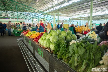 В преддверии Нового года на Зелёном рынке Тирасполя немного подешевели некоторые продукты питания