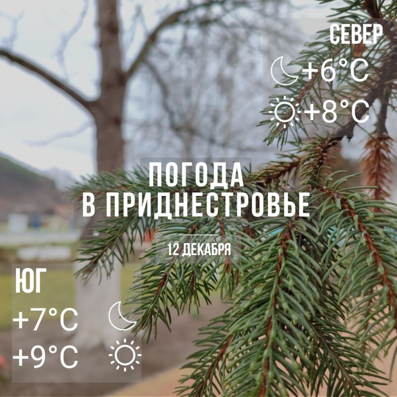 Днём – до +9°С, без существенных осадков