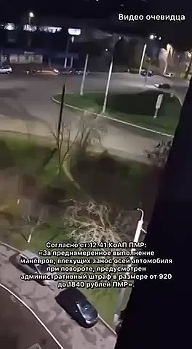 Ночной дрифтер заплатит больше 1000 рублей за свои манёвры на Балке