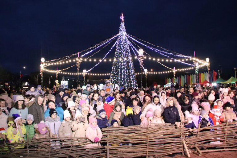 В Дубоссарах зажгли огни главной новогодней ёлки В Дубоссарах зажгли огни главной новогодней ёлки