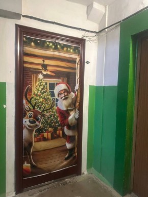 Дверь в Новый год на Западном в Тирасполе