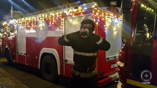 Новогодний караван ГУпЧС наполнил новогодней атмосферой Бендеры и Тирасполь