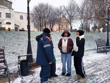 Опасный лёд в Екатерининском парке