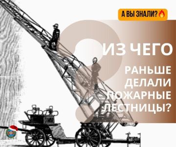 #ЭтоИнтересно: Из чего раньше изготавливали пожарные лестницы?