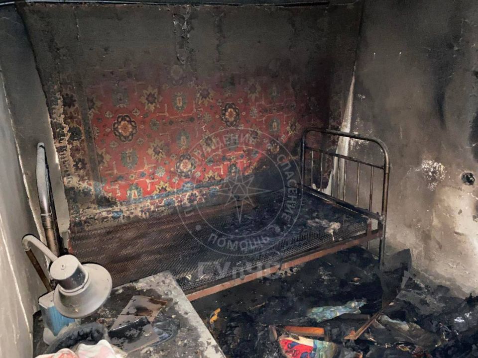 Во Владимировке при пожаре погиб мужчина