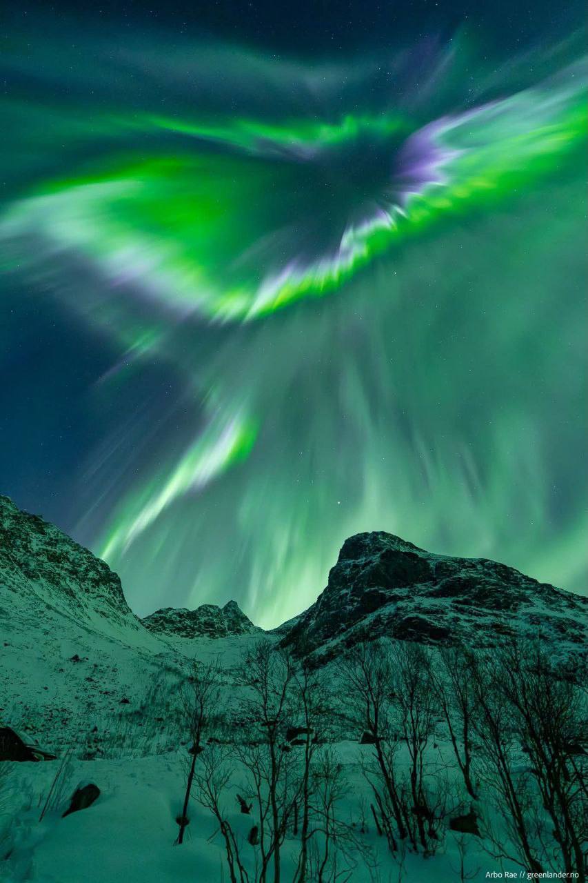 Над Норвегией прошло самое яркое северное сияние нового года: Над Норвегией прошло самое яркое северное сияние нового года: