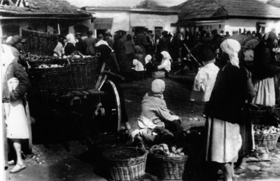 Базар в Бендерах, 30-е годы прошлого века