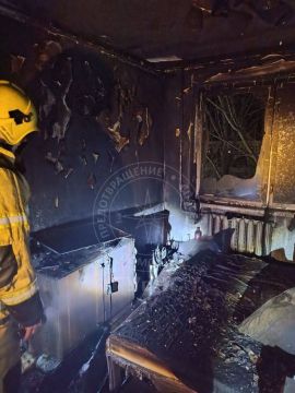 В результате пожара в Рыбнице бабушка и внук оказались в реанимации