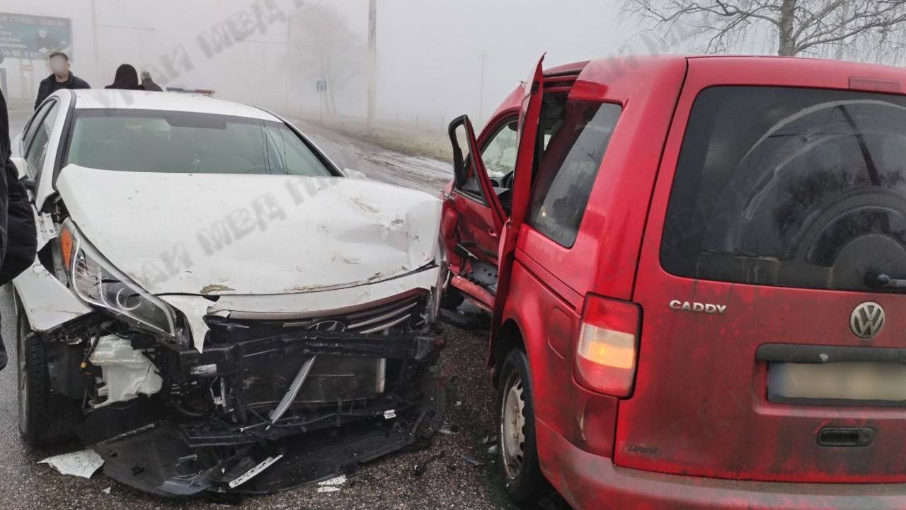 Сегодня утром на трассе Парканы–Тирасполь произошло ДТП