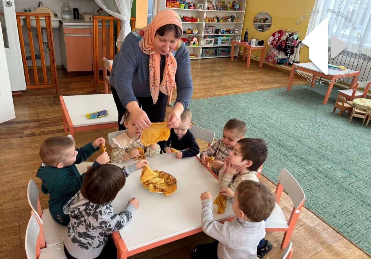 А так отмечают Масленицу малыши в Дубоссарах