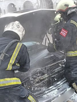 В столице загорелся «Лексус»