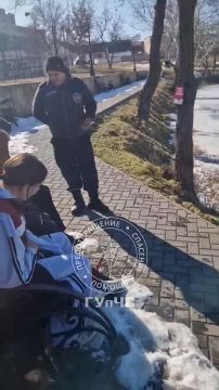 Осторожно, тонкий лёд в Екатерининском парке