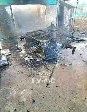 Пожар в Григориополе. Сегодня утром на улице 5 Декабря загорелся гараж